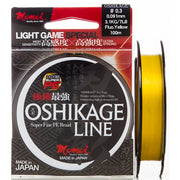 FIR TEXTIL MOMOI OSHIKAGE PE BRAIDED-FLUO YELLOW-100M  0.074MM 2.7KG 6  LB
