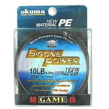 FIR TEXTIL OKUMA BIGONE POWER 015MM/6,5KG/15M  