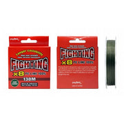 FIR TEXTIL POKEE FIGHTING X 8 MOSS GREEN-CARP LEADER 130 m