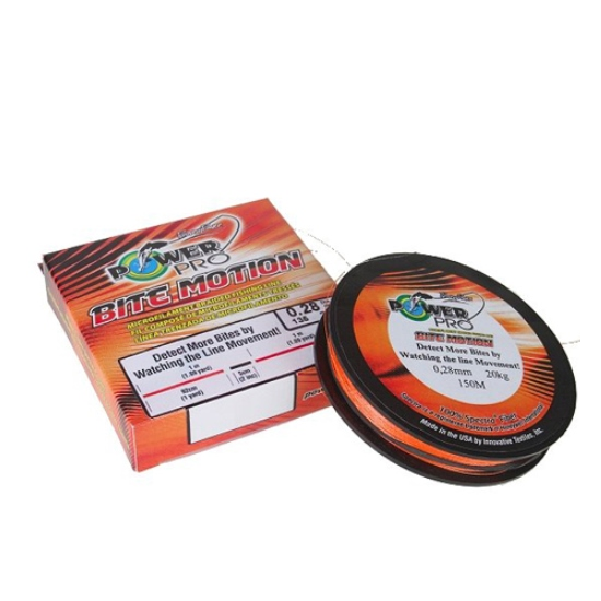 FIR TEXTIL POWER PRO 150MT BITE MOTION 0,19MM 13KG ORANGE 