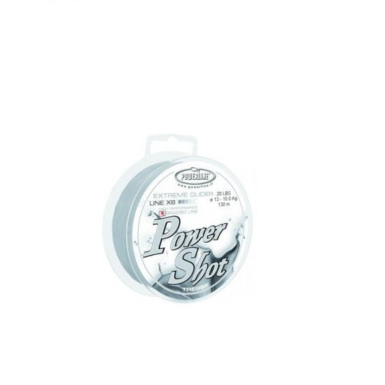 FIR TEXTIL POWERLINE POWER SHOT WHITE 0.13MM / 130MT / 20LBS