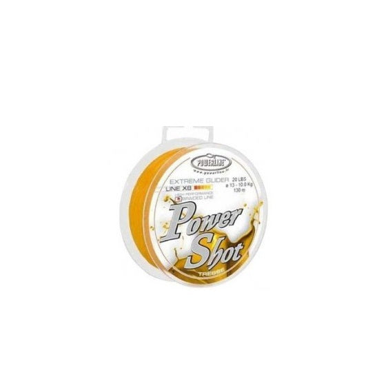 FIR TEXTIL POWERLINE POWER SHOT YELLOW 0.09MM / 130MT / 12LBS