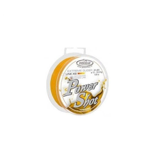 FIR TEXTIL POWERLINE POWER SHOT YELLOW 0.15MM / 130MT / 25LBS