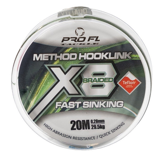 FIR TEXTIL PRO FL X8 METHOD HOOKLINE 0.14MM 20M