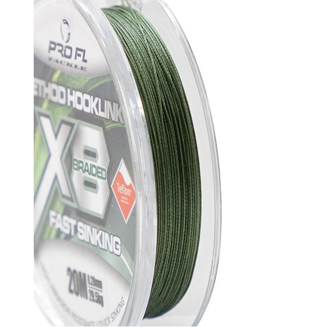 FIR TEXTIL PRO FL X8 METHOD HOOKLINE 0.16MM 20M