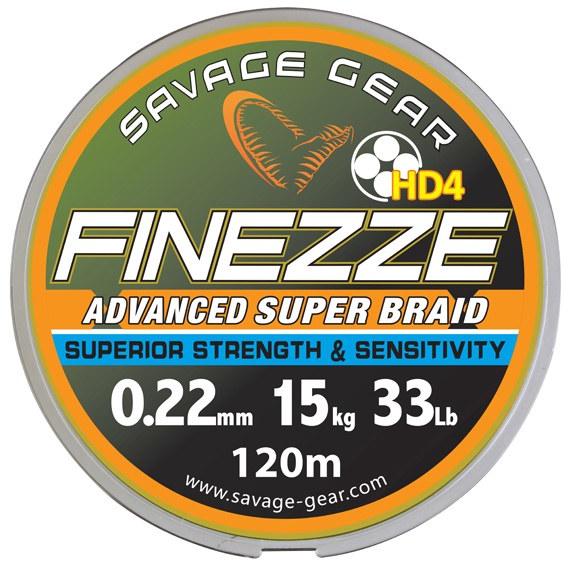FIR TEXTIL SAVAGE GEAR FINEZZE YELLOW 022MM/15KG 120M  
