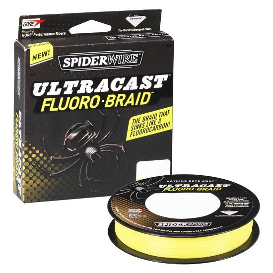 FIR TEXTIL SPIDERWIRE FLUOROBRAID 022MM/20KG/110M GALBEN