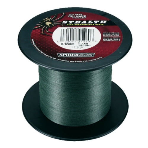 FIR TEXTIL SPIDERWIRE STEALTH 0.30MM MOSS GREEN 1800M