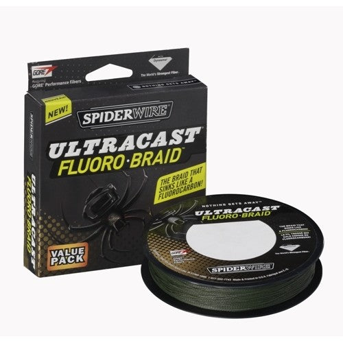 FIR TEXTIL SPIDERWIRE UC FLUOROBRAID GRI 018MM/13KG/110M