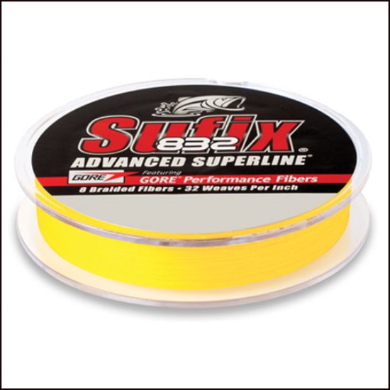 FIR TEXTIL SUFIX 832 0.10MM 120MT 5.9KG 13LB HI VIS YELLOW