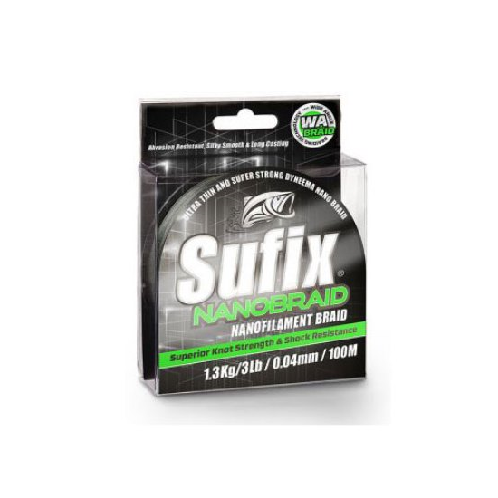 FIR TEXTIL SUFIX NANO BRAID 100m Aqua Camo