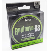 FIR TEXTIL SUFIX RAPINOVA X8 LEMON GREEN 150M 0.165MM