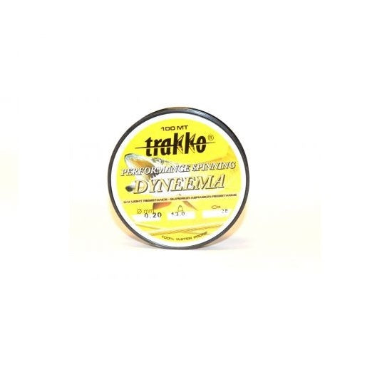 FIR TEXTIL TRAKKO DYNEEMA PERFORMANCE SPINNING VERDE FLUO 100M 0.10MM
