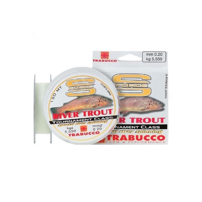 FIR TRABUCCO S FORCE SPIN-RIVER TROUT 150M 0.250 MM 8.44Kg