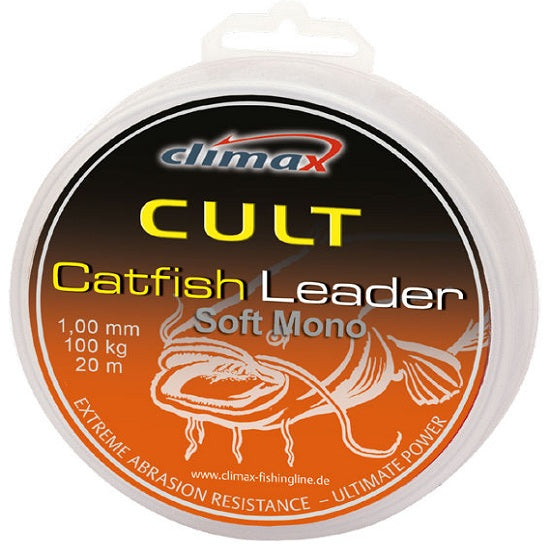FIR monofilament Climax CULT CATFISH SOFT MONO LEADER 50m