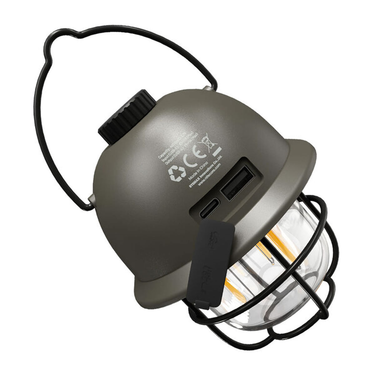 Felinar Reîncărcabil USB-C cu Functie Powerbank Nitecore Camping Lantern LR40 (100 lumen) Army Green