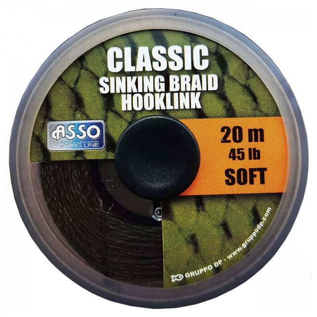 Fir ASSO Classic Soft Sinking Braid Hooklink 25Lb 20m