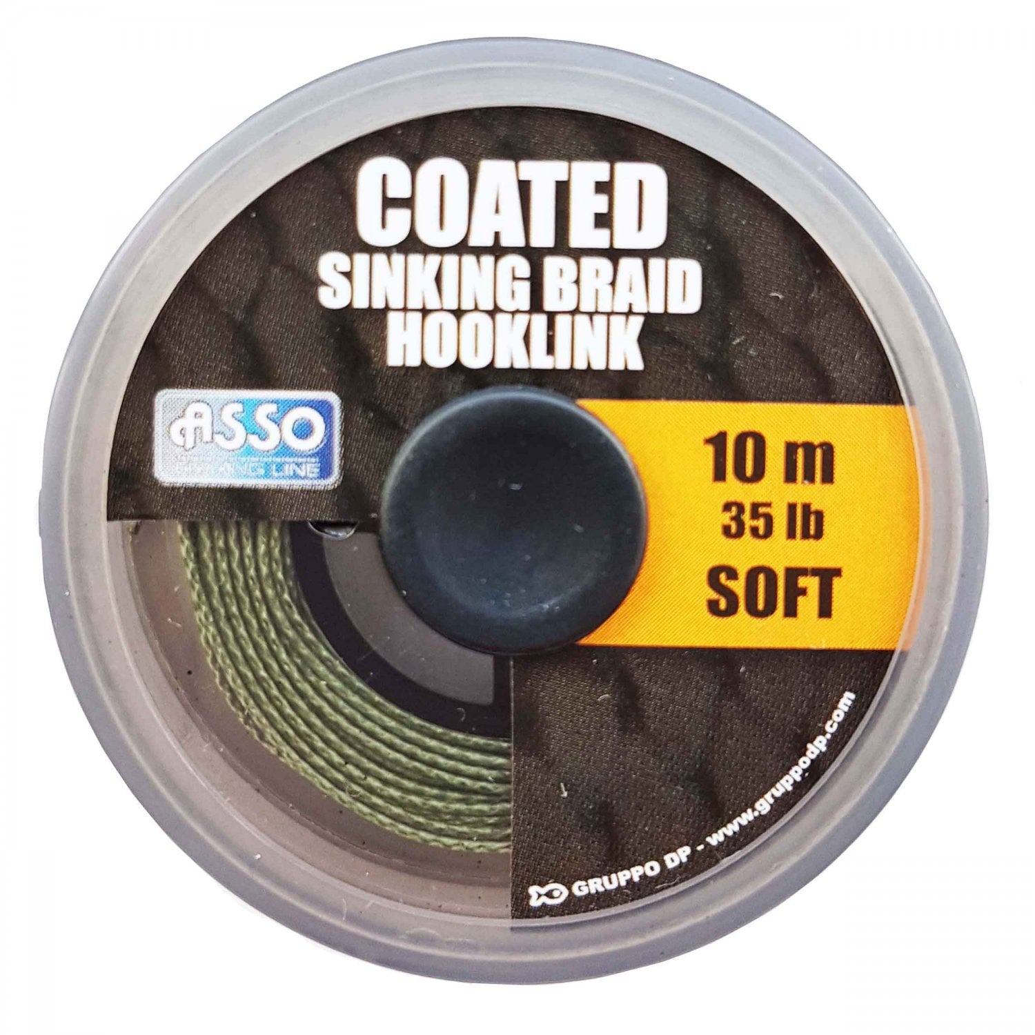 Fir ASSO Coated Soft Sinking Braid Hooklink 35Lb 10m