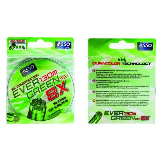Fir ASSO Evergreen PE 8X Verde 130m