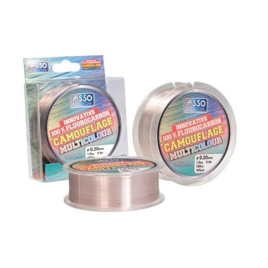 Fir ASSO Fluorocarbon Camouflage Multicolor 150m