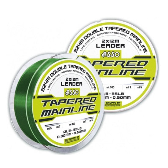 Fir ASSO Tapered Mainline Low Vis Green 0.50mm