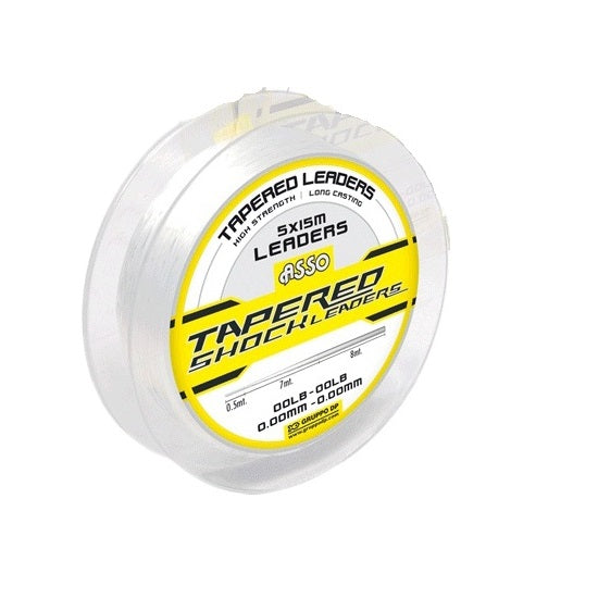 Fir ASSO Tapered Shock Leader Clear 15m