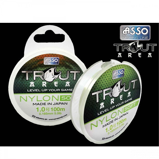 Fir ASSO Trout Area Nylon Soft Green 100m