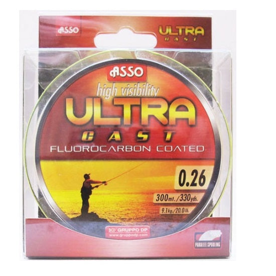 Fir ASSO Ultra Cast Galben Fluo 0.16mm 150m