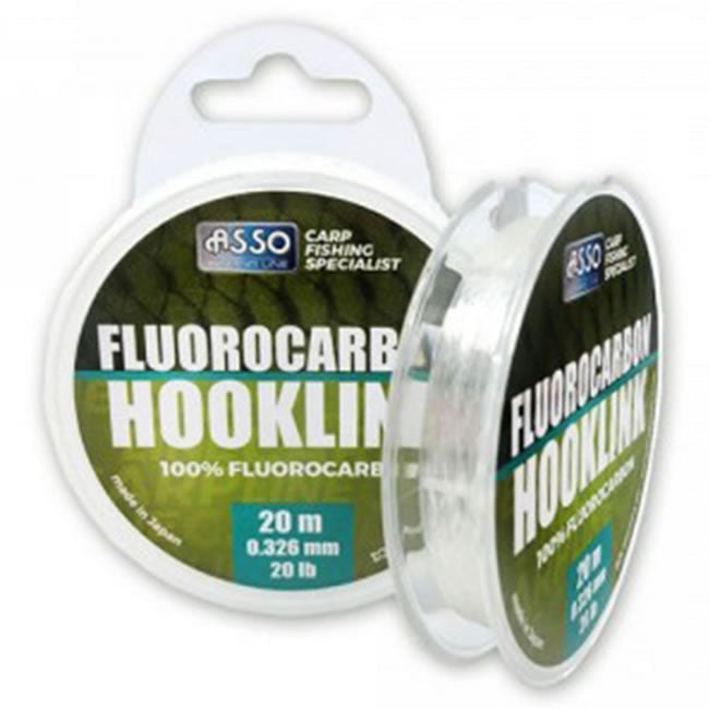 Fir Asso Fluorocarbon Hooklink 20m Clear