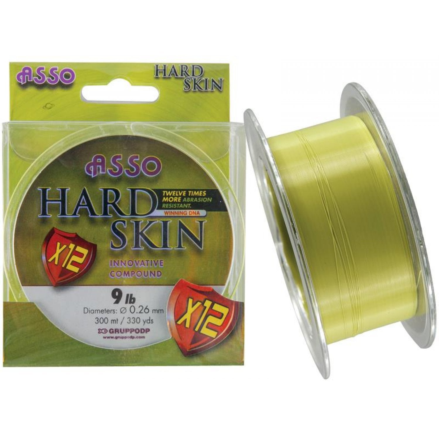Fir Asso HARD SKIN - Siliconed Green 0.24mm 300m 4,082 Kg