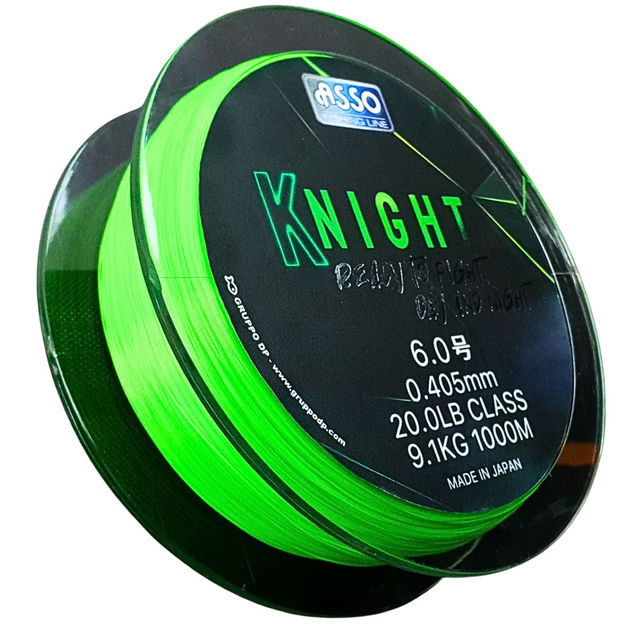 Fir Asso Knight Fluorescent Chartreuse,1200m, 0.285mm, 5.4kg