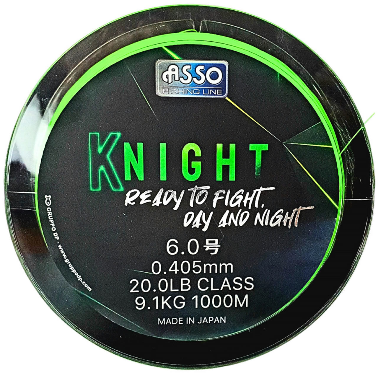 Fir Asso Knight Fluorescent Chartreuse,1200m, 0.310mm, 6.4kg