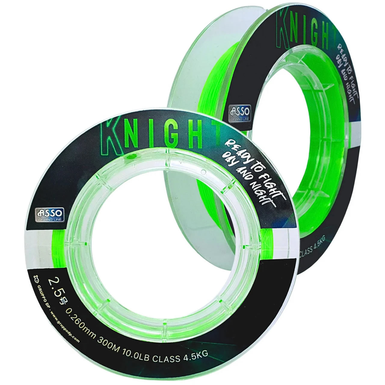 Fir Asso Knight Fluorescent Chartreuse, 300m, 0.185mm, 2.3kg 