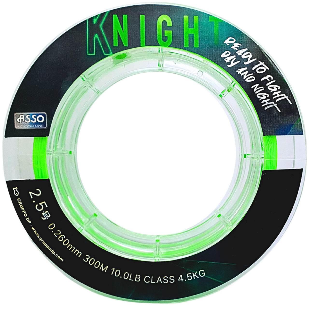 Fir Asso Knight Fluorescent Chartreuse, 300m, 0.185mm, 2.3kg 