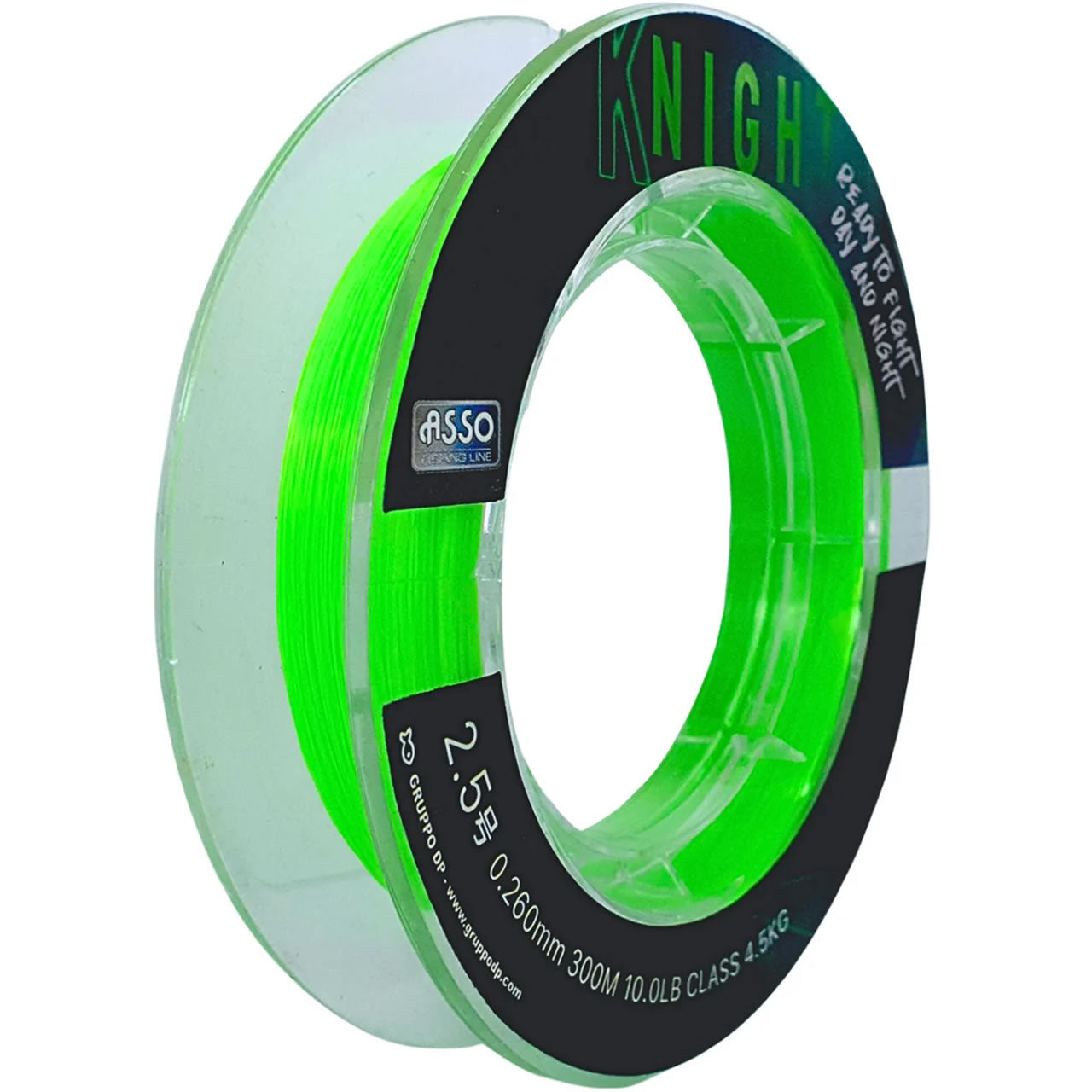 Fir Asso Knight Fluorescent Chartreuse, 300m, 0.185mm, 2.3kg 