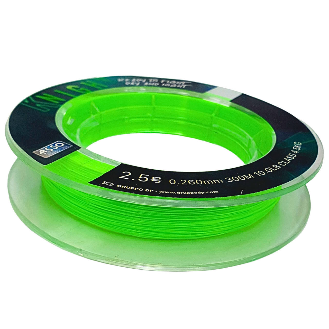Fir Asso Knight Fluorescent Chartreuse, 300m, 0.260mm, 4.5kg 