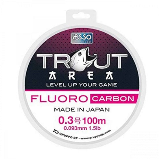 Fir Asso Trout Area Fluorocarbon White 0.128 100m