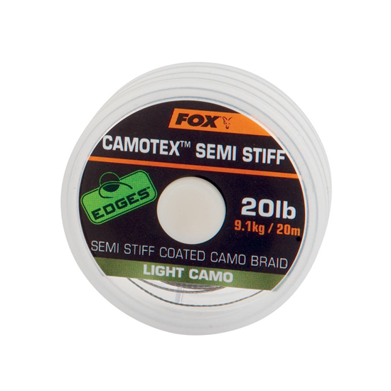 Fir Cu Camasa Fox Camotex Semi Stiff 15lb 6.9kg 20m