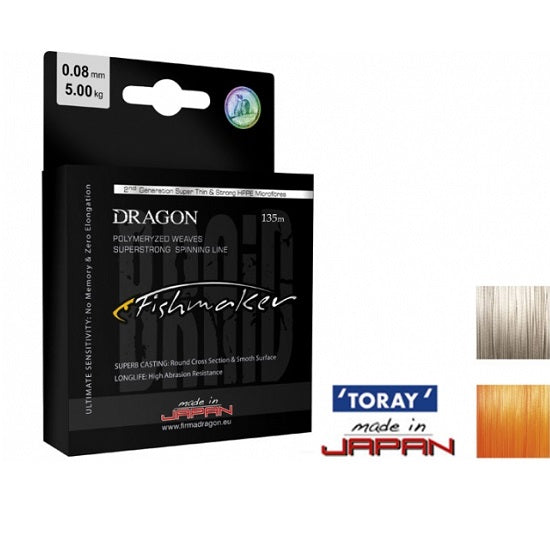 Fir Dragon FISHMAKER Toray Braid 21.10kg/0.20mm/Orange Fluo