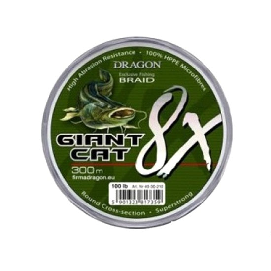 Fir Dragon Giant Cat 8X Braid 300m 120lb  verde