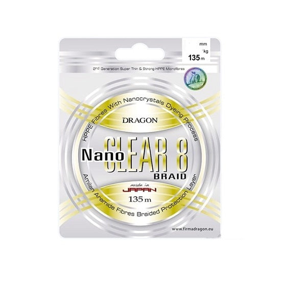 Fir Dragon NanoClear 8 Toray 135m 0.22mm  26.40kg  transparent