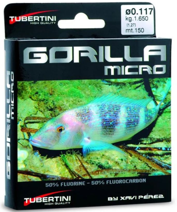 Fir Fluorocarbo TUBERTINI Gorilla Micro, 2.86kg, 0.128mm, 1000m
