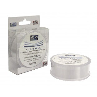 Fir Fluorocarbon Asso Ultra Low Stretch Line kg 50m Transparent