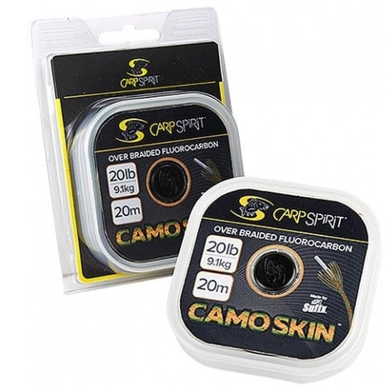 Fir Fluorocarbon Carp Spirit cu Camasa Camo Skin Weed Green 20m