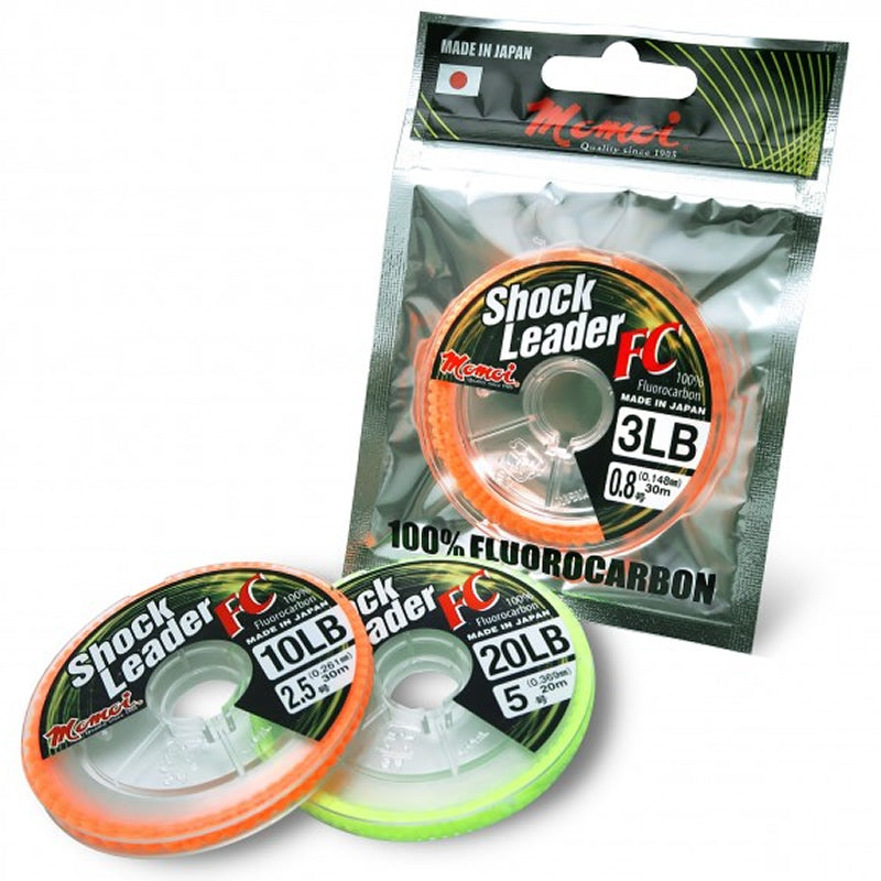 Fir Fluorocarbon MOMOI Shock Leader, Transparent, 0.203mm, 2.72kg, 30m