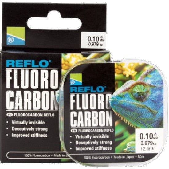 Fir Fluorocarbon PRESTON Reflo, 0.09mm, 50m