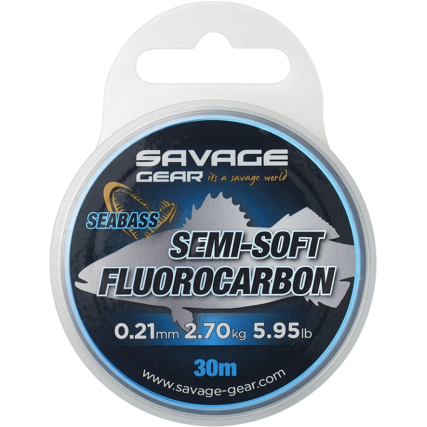 Fir Fluorocarbon SAVAGE GEAR Semi Soft Sea Bass 30m transparent