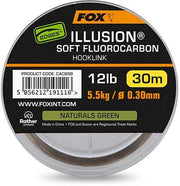 Fir Fox Edges Illusion Soft Fluorocarbon Hooklink Naturals Green 30m