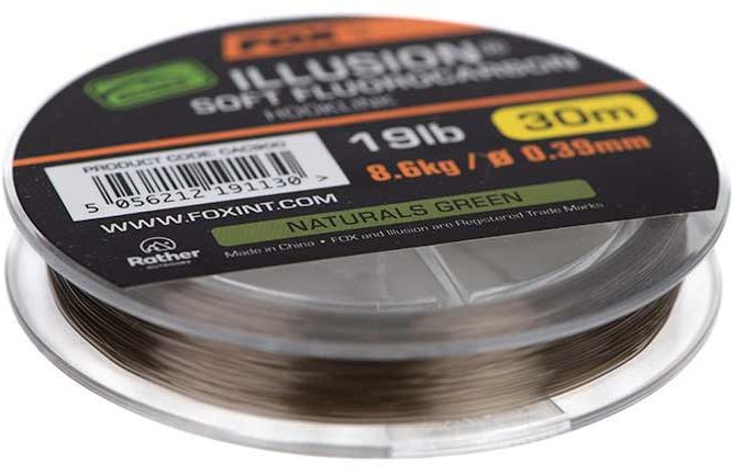 Fir Fox Edges Illusion Soft Fluorocarbon Hooklink Naturals Green 30m