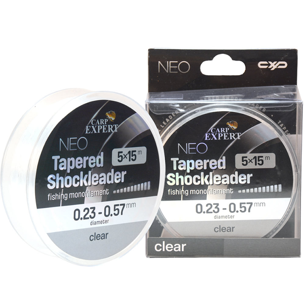 Fir Inaintas Conic CARP EXPERT Neo Tapered Shock Leader Clear 5x15m